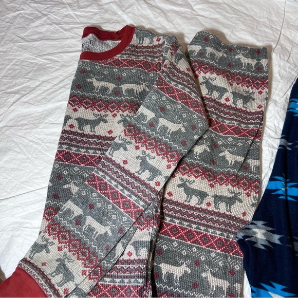 Boys XL X-Large Lot of 3 Pajamas Fleece Thermal Separates One Piece Pants 14 - Picture 3 of 15